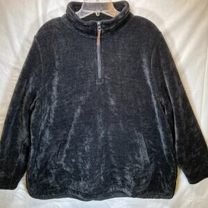 32 Degrees Heat Pullover Women's Black Quarter Zip Fleece XXL